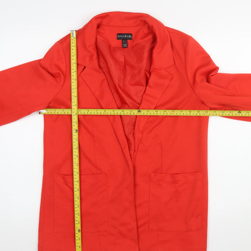 Long Tall Sally Women's Red Size 12 Tall Single-Breasted Blazer