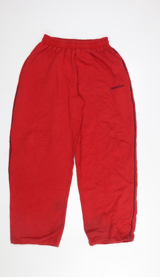 iets frans Womens Red XS Sweatpants Fleece Joggers Cotton