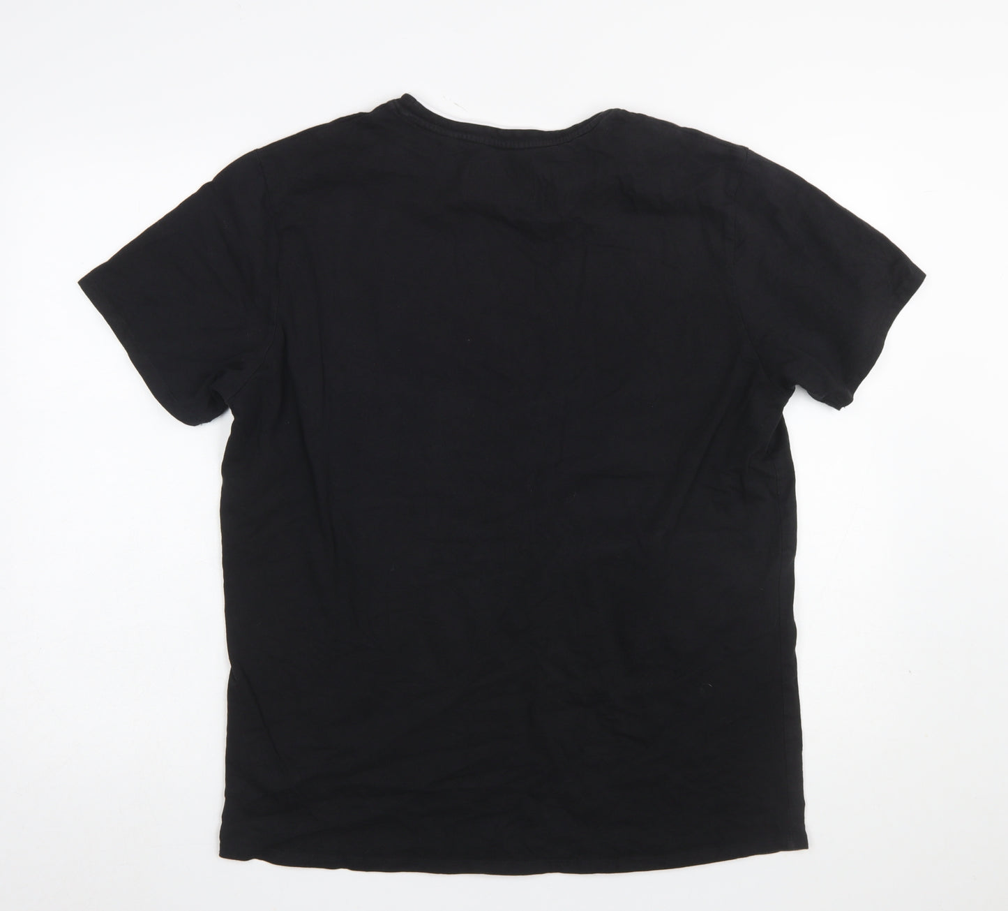Angelo Litrico Urban District Men's Black XL Graphic Cotton T-Shirt