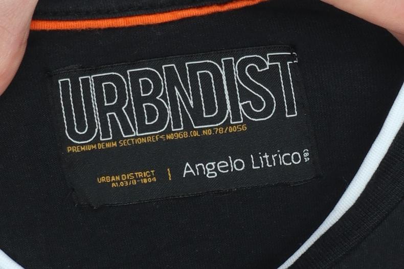 Angelo Litrico Urban District Men's Black XL Graphic Cotton T-Shirt