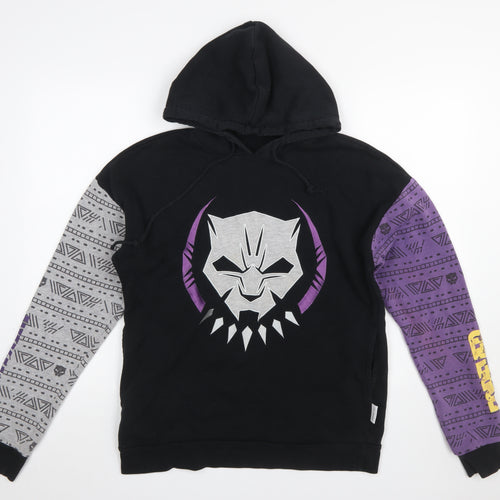Marvel Men's Black Panther Hoodie Black XS Pullover Fleece