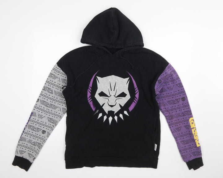 Marvel Men's Black Panther Hoodie Black XS Pullover Fleece
