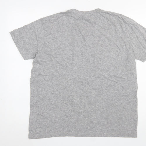 Manchester City Grey Men's Medium Crew Neck Graphic T-Shirt
