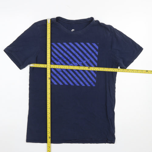 Nike Men's Blue Graphic Athletic Fit T-Shirt Size M