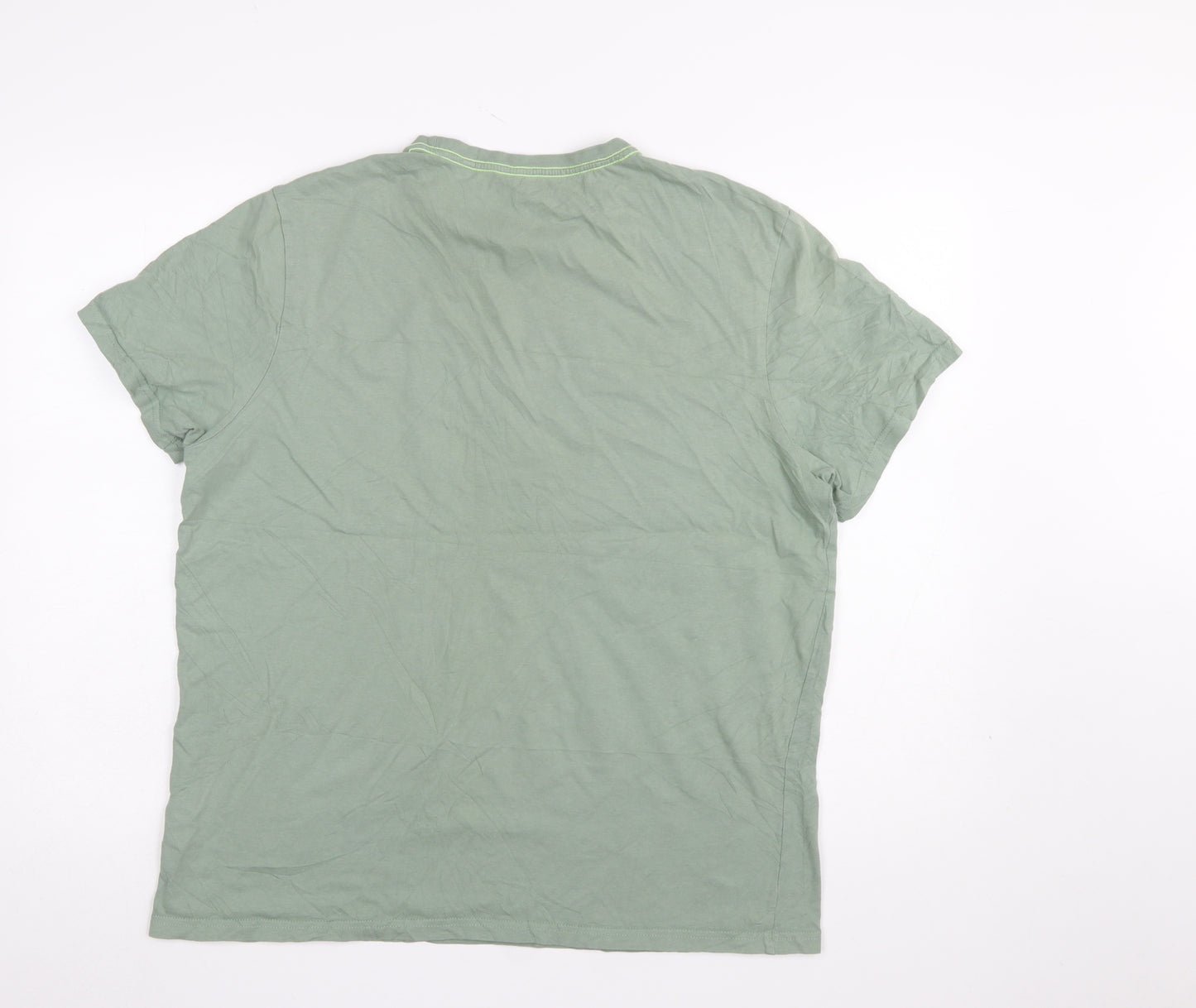 Mountain Warehouse Men's Green Organic Cotton Graphic T-Shirt Size L