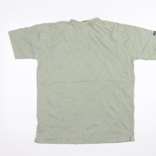 TOG24 Men's Green Cotton Short Sleeve Logo T-Shirt Size S