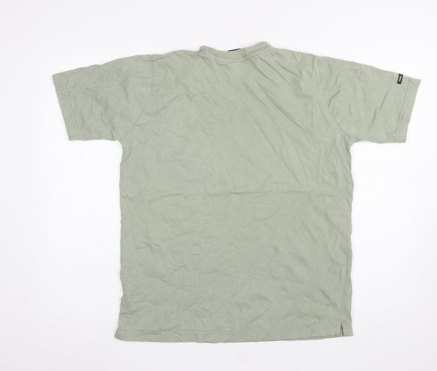 TOG24 Men's Green Cotton Short Sleeve Logo T-Shirt Size S