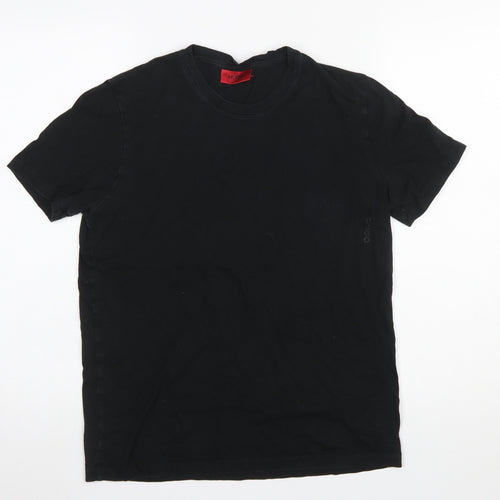 Hugo Boss Men's Black Cotton Crew Neck T-Shirt Size S