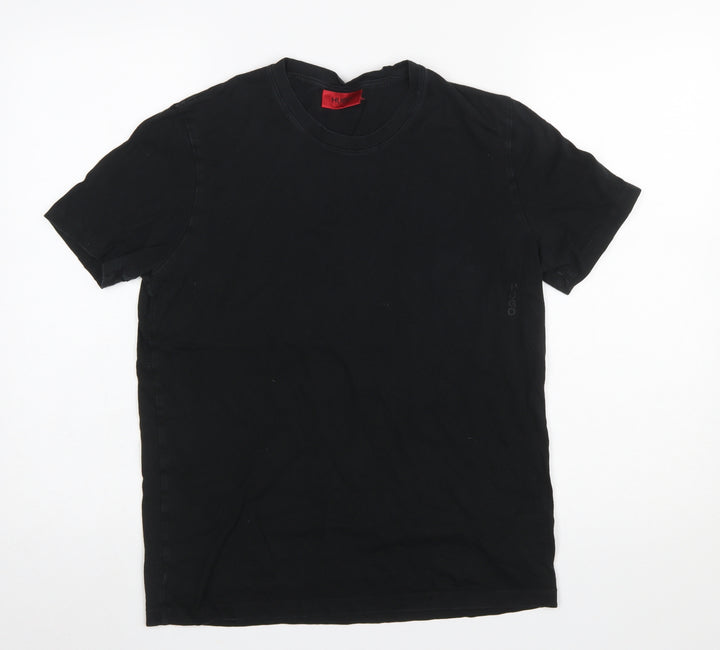 Hugo Boss Men's Black Cotton Crew Neck T-Shirt Size S
