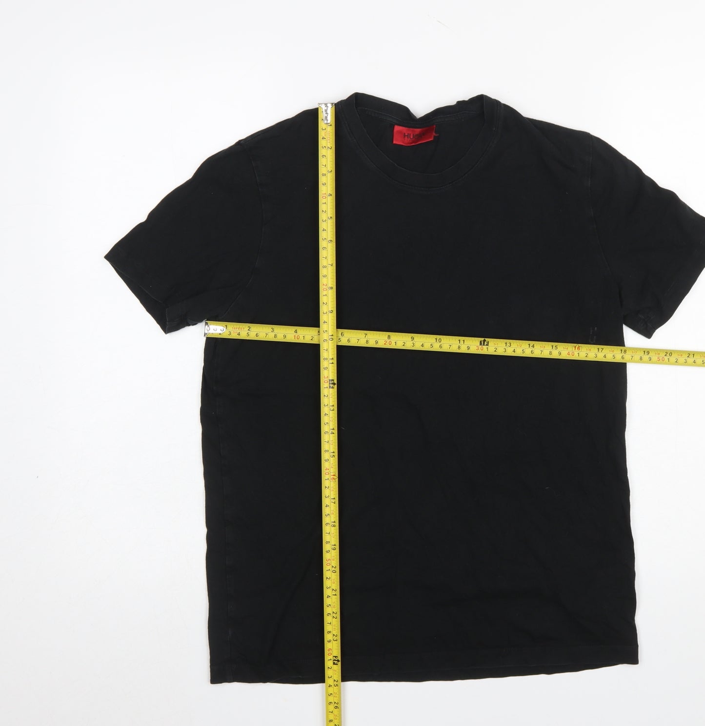 Hugo Boss Men's Black Cotton Crew Neck T-Shirt Size S