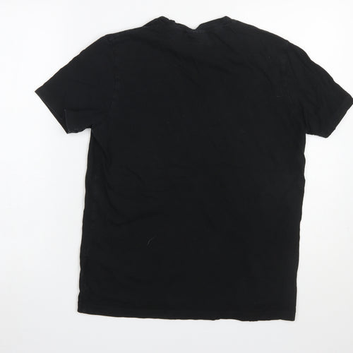 Hugo Boss Men's Black Cotton Crew Neck T-Shirt Size S