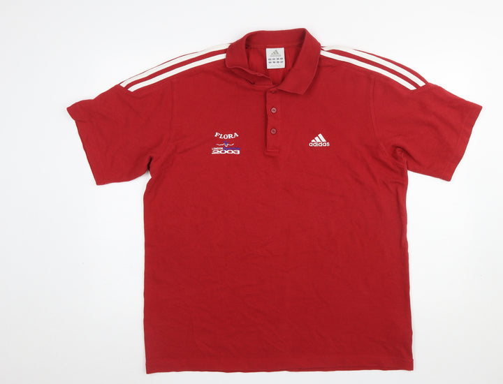 Adidas Men’s Red XL Polo Shirt London Marathon 2008 Sports Top