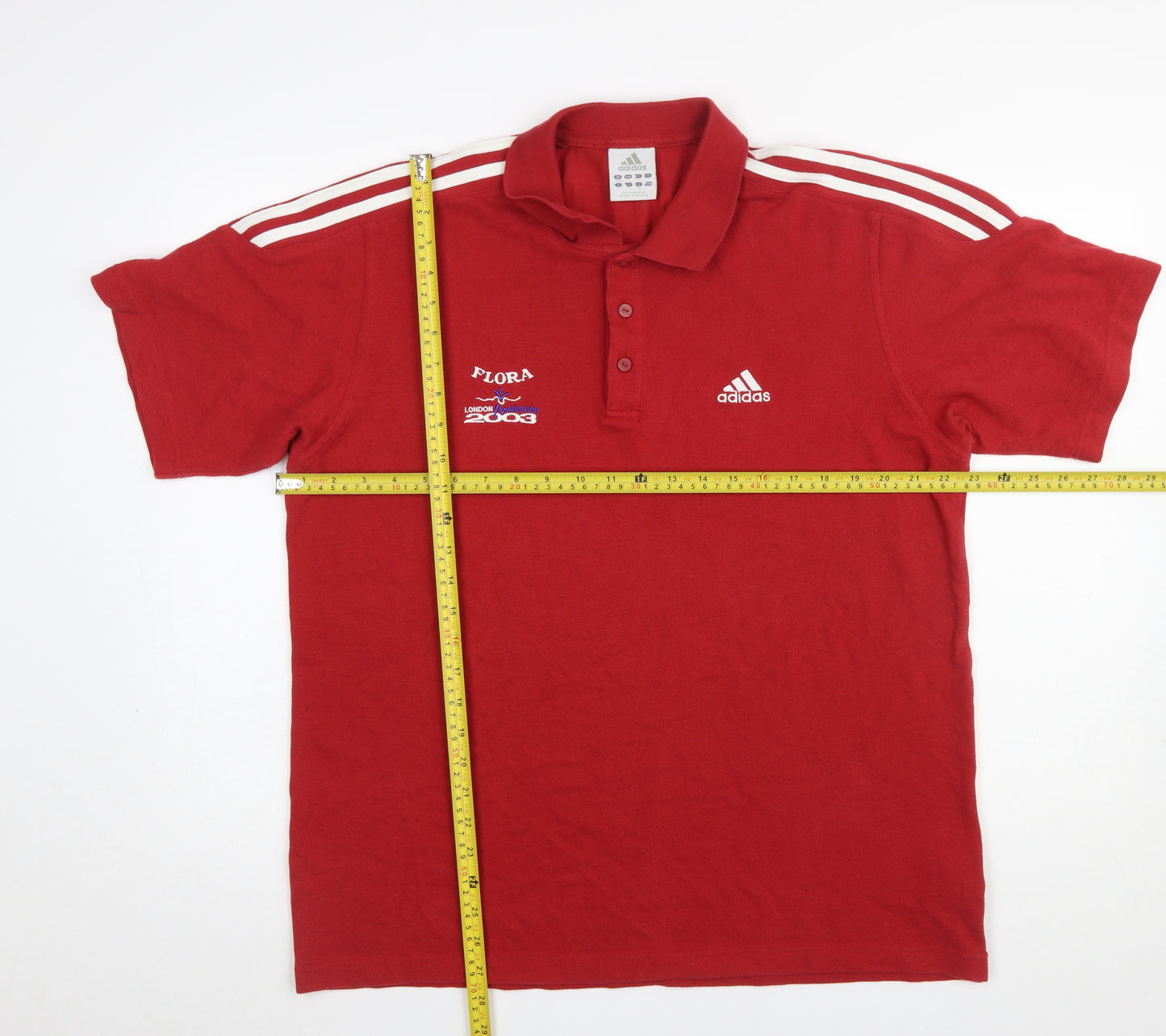 Adidas Men’s Red XL Polo Shirt London Marathon 2008 Sports Top