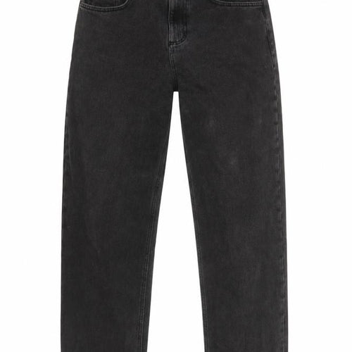 Bershka Men's Black Straight Fit High Rise Jeans 28W Regular Denim