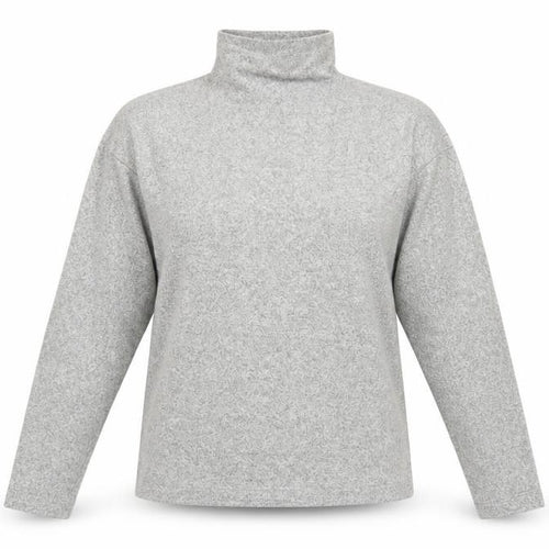 Uniqlo Women Grey XL Pullover High Neck Sweatshirt