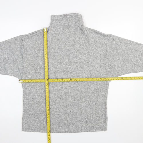 Uniqlo Women Grey XL Pullover High Neck Sweatshirt