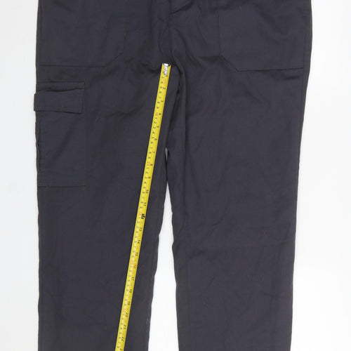 Cotton Traders Men’s Grey Cargo Trousers Size 38 Regular Fit Straight Leg