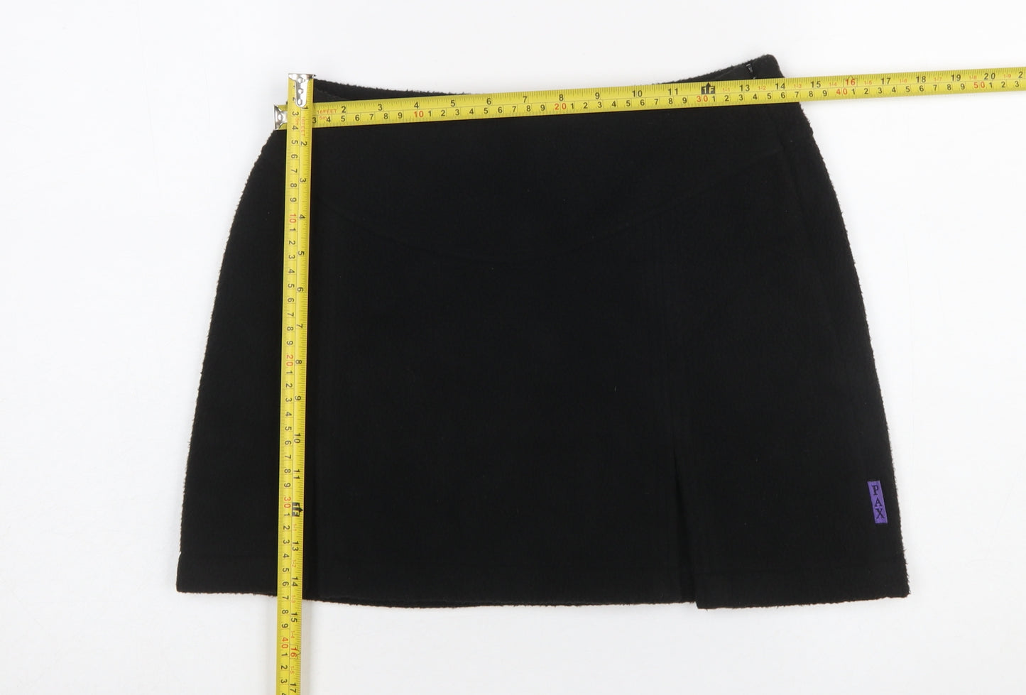 PAX Womens Black Fleece Short Straight Skirt Size M
