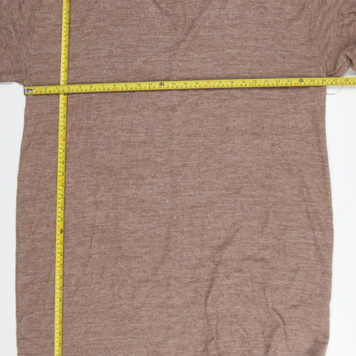 Yours Women Brown Plus Size 22-24 Knit Shift Dress