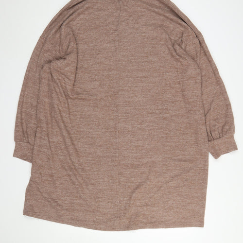 Yours Women Brown Plus Size 22-24 Knit Shift Dress