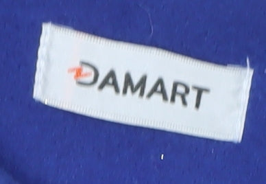 Damart Women’s Blue Colour Block Mid-Length Coat Size 14