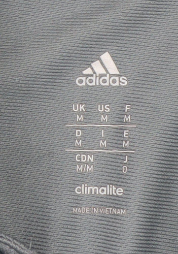 Adidas Men’s Grey Climalite Polo Shirt M Football Training Top