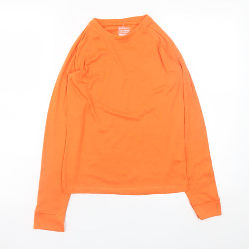Mountain Warehouse Teens Orange Isotherm Long Sleeve Thermal Top 11-12 Yrs