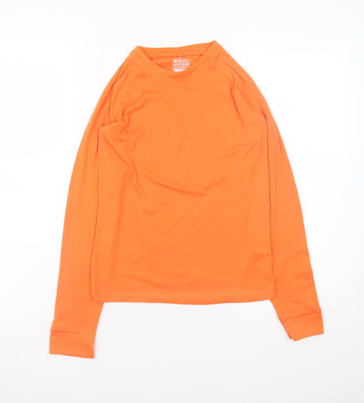 Mountain Warehouse Teens Orange Isotherm Long Sleeve Thermal Top 11-12 Yrs
