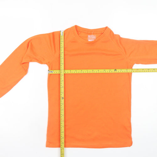 Mountain Warehouse Teens Orange Isotherm Long Sleeve Thermal Top 11-12 Yrs