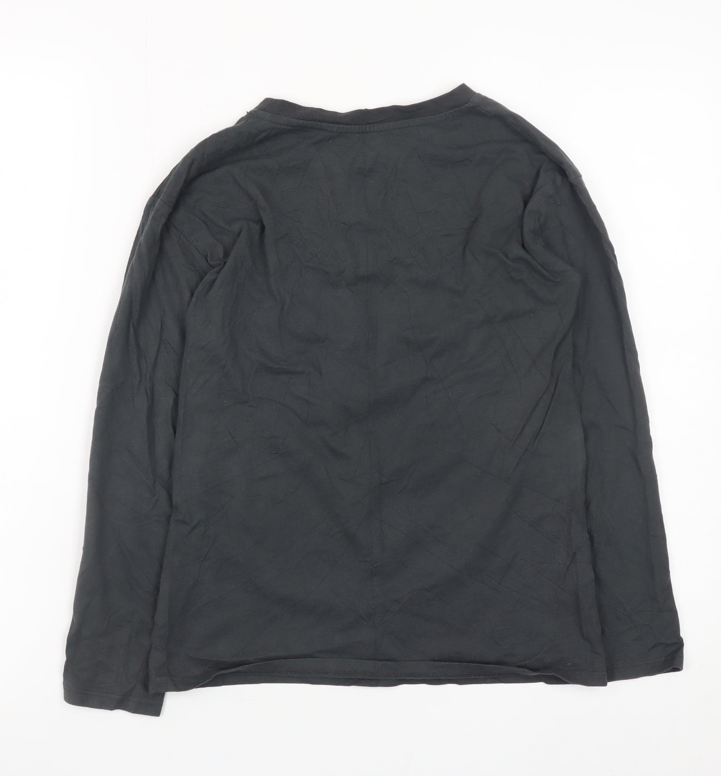 H&M Boys Black Spider-Man Long Sleeve Graphic T-Shirt 8-10 Years