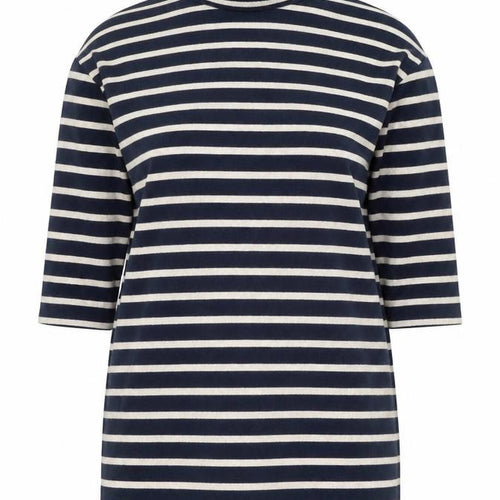 Dorothy Perkins Women Blue Striped Roll Neck Shift Dress Size 10