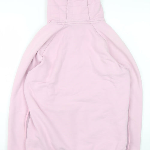 Adidas Womens Pink Hooded Pullover Hoodie Medium Cotton Casual