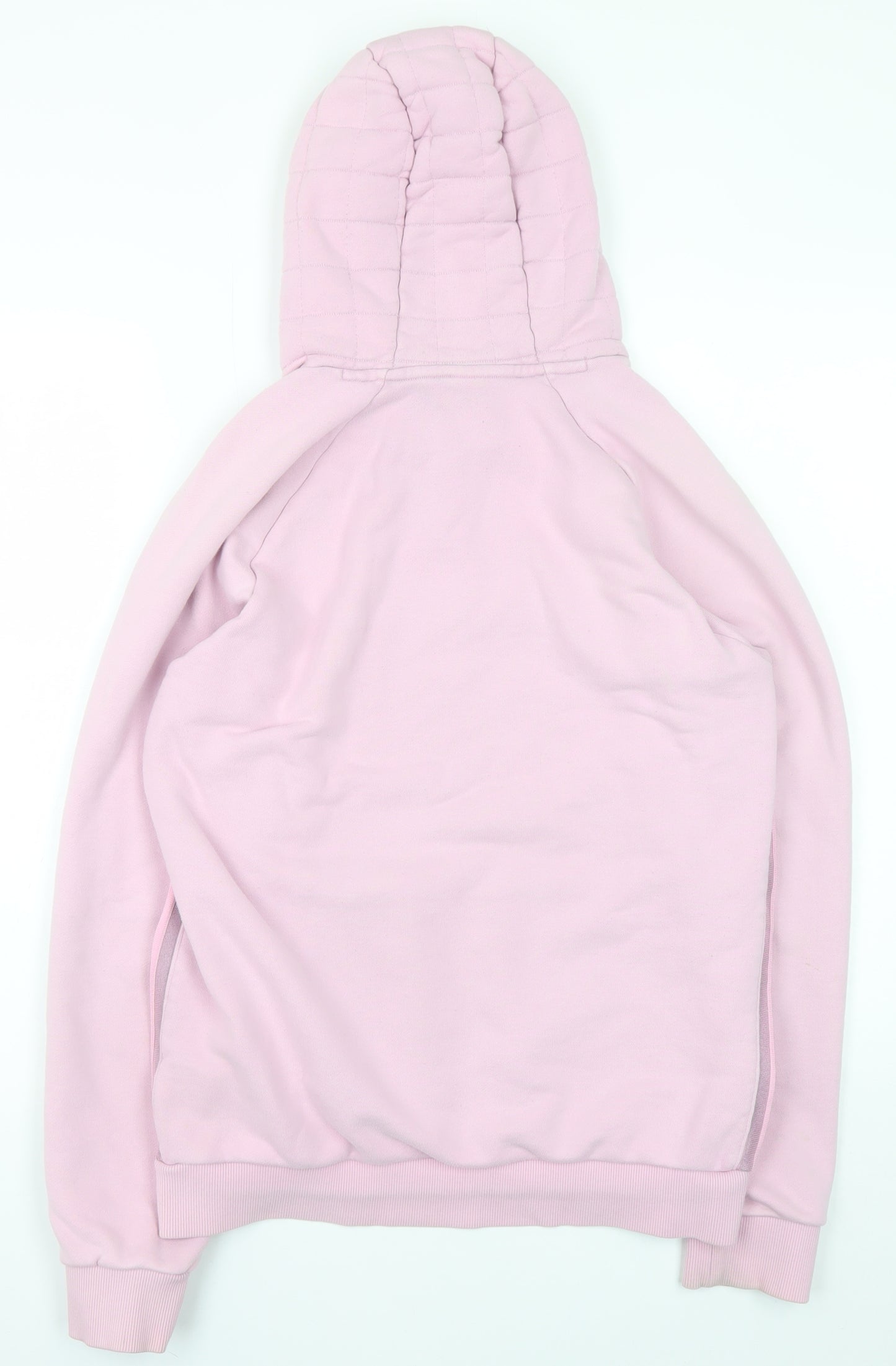 Adidas Womens Pink Hooded Pullover Hoodie Medium Cotton Casual