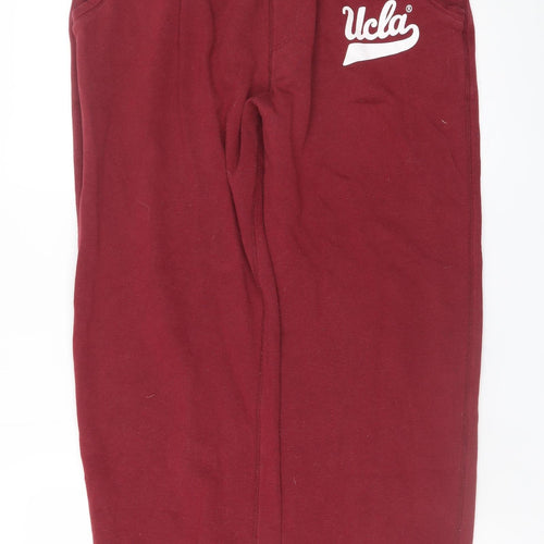 UCLA Men's Red Sweatpants Joggers M Collegiate Fleece Tapered Fit