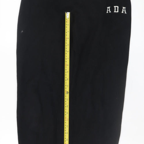 Adanola Men's Black XS Sweatpants Jogger Trousers Fleece Cuffed