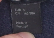 COS Women Navy Blue Velvet Pullover Sweatshirt Size S