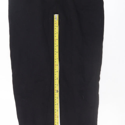 H&M Divided Basic Men's Black Joggers Size S Cotton Blend Elastic Waist
