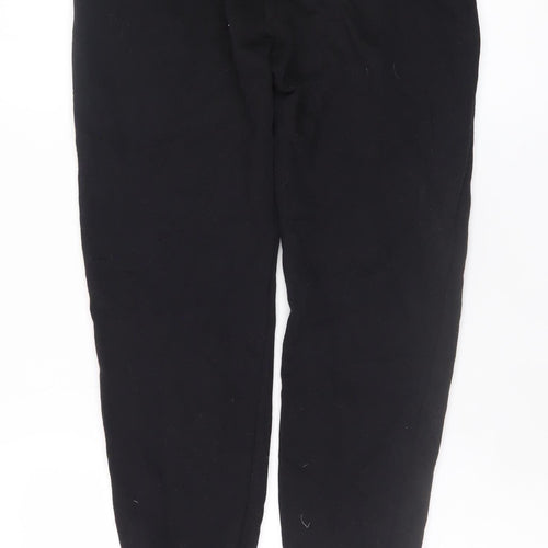 H&M Divided Basic Men's Black Joggers Size S Cotton Blend Elastic Waist