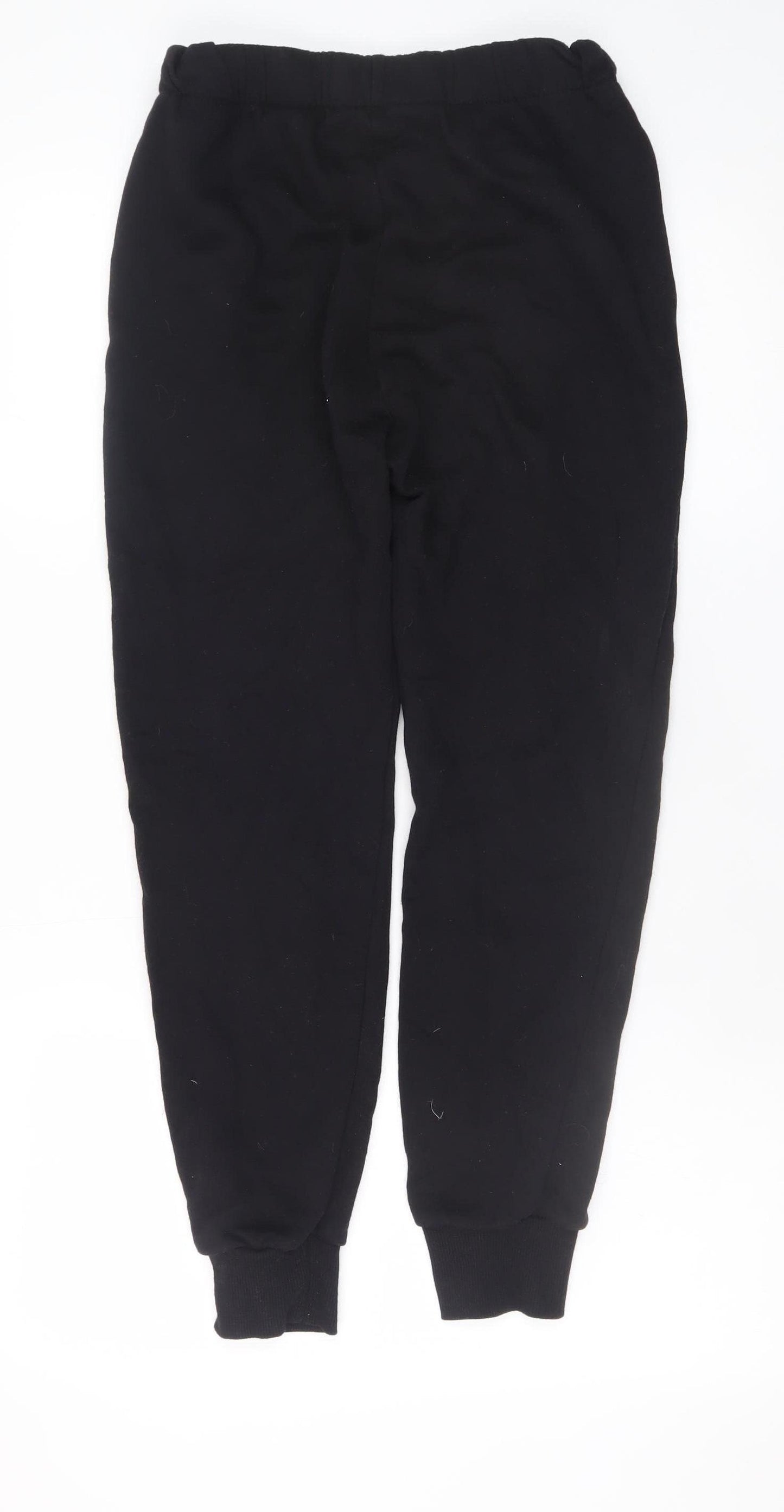 H&M Divided Basic Men's Black Joggers Size S Cotton Blend Elastic Waist