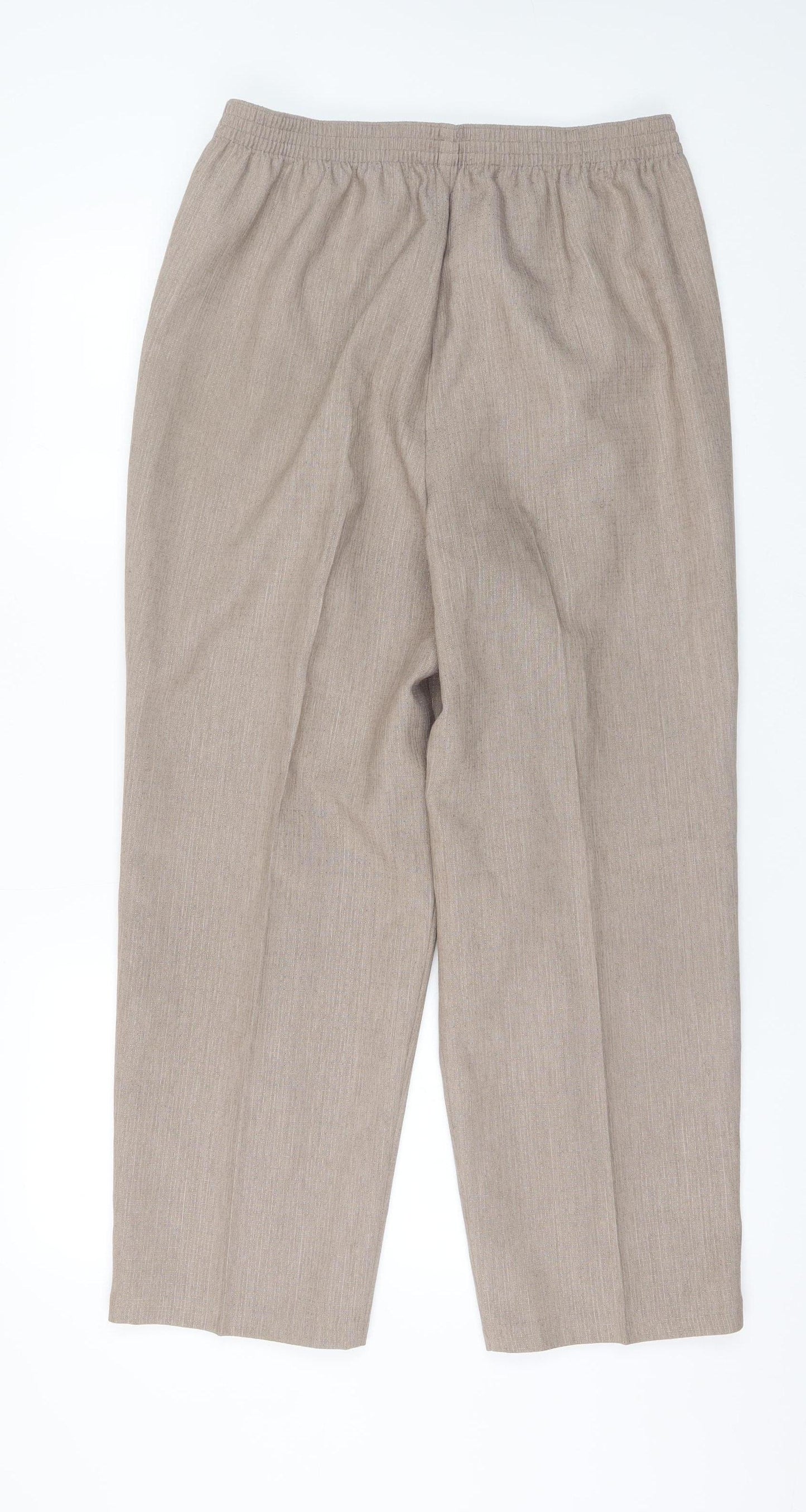Marks and Spencer Women’s Beige Size 18 Straight Leg Trousers