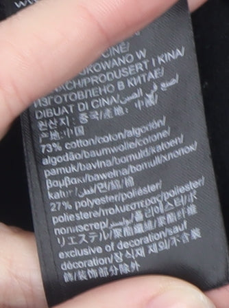 Calvin Klein Men's Black Jogger Trousers M Logo Tape Drawstring