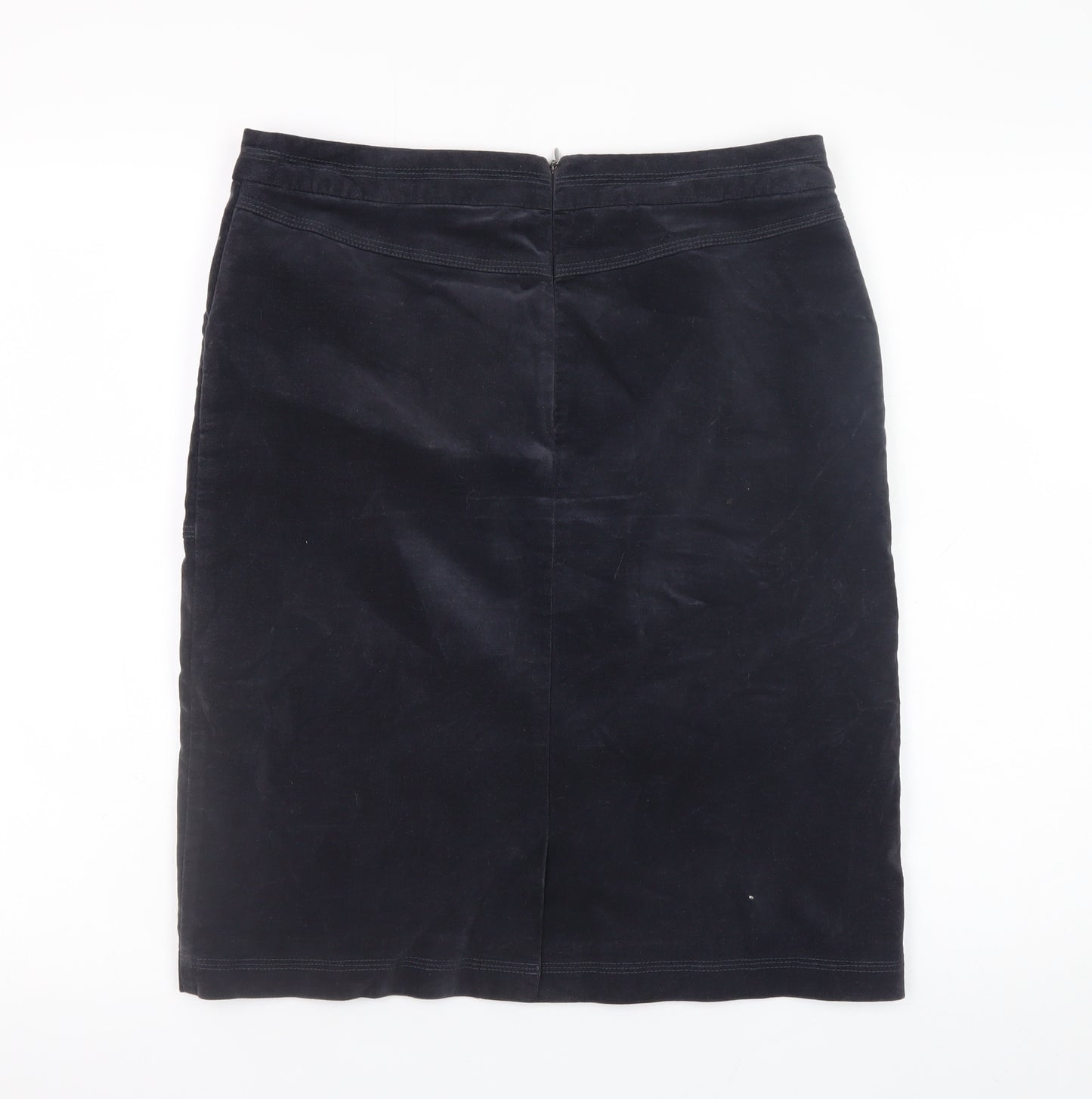 White Stuff Women’s Black Corduroy Pencil Skirt Size 10