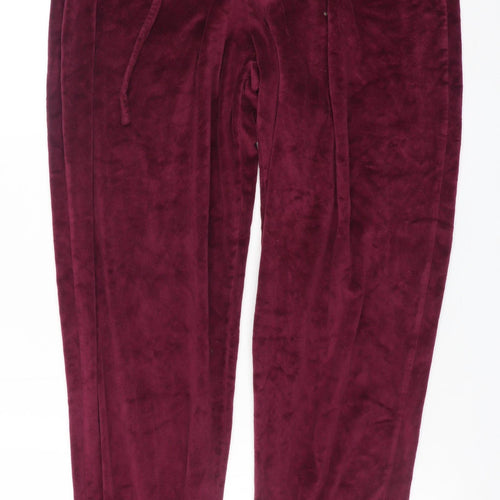 Harry Potter Women's Red Velour Pyjama Pants L 14-16 Drawstring