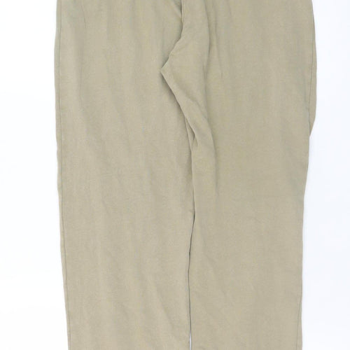 ZARA Women's Beige Cotton Jogger Trousers Size S