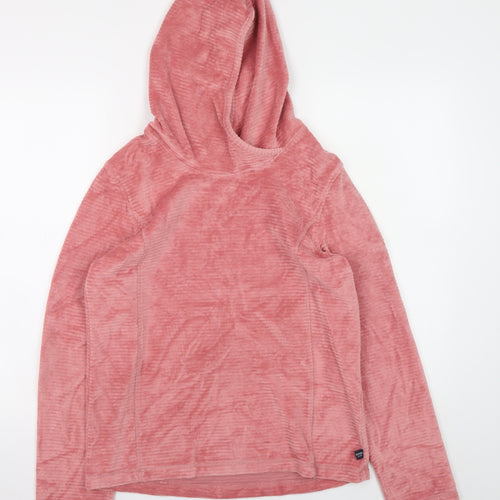 Regatta Great Outdoors Women Pink Velour Pullover Hoodie Size 12