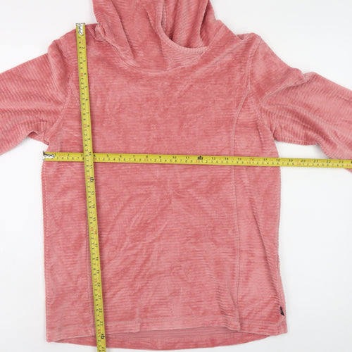 Regatta Great Outdoors Women Pink Velour Pullover Hoodie Size 12