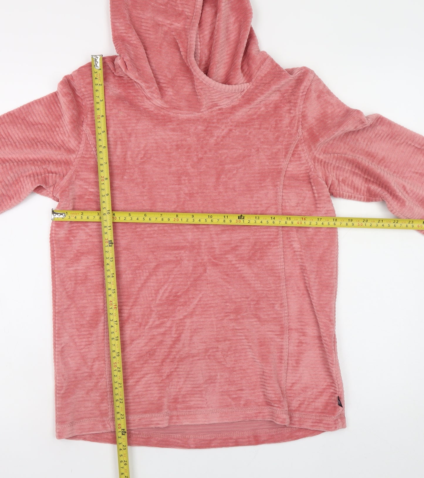Regatta Great Outdoors Women Pink Velour Pullover Hoodie Size 12