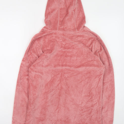 Regatta Great Outdoors Women Pink Velour Pullover Hoodie Size 12