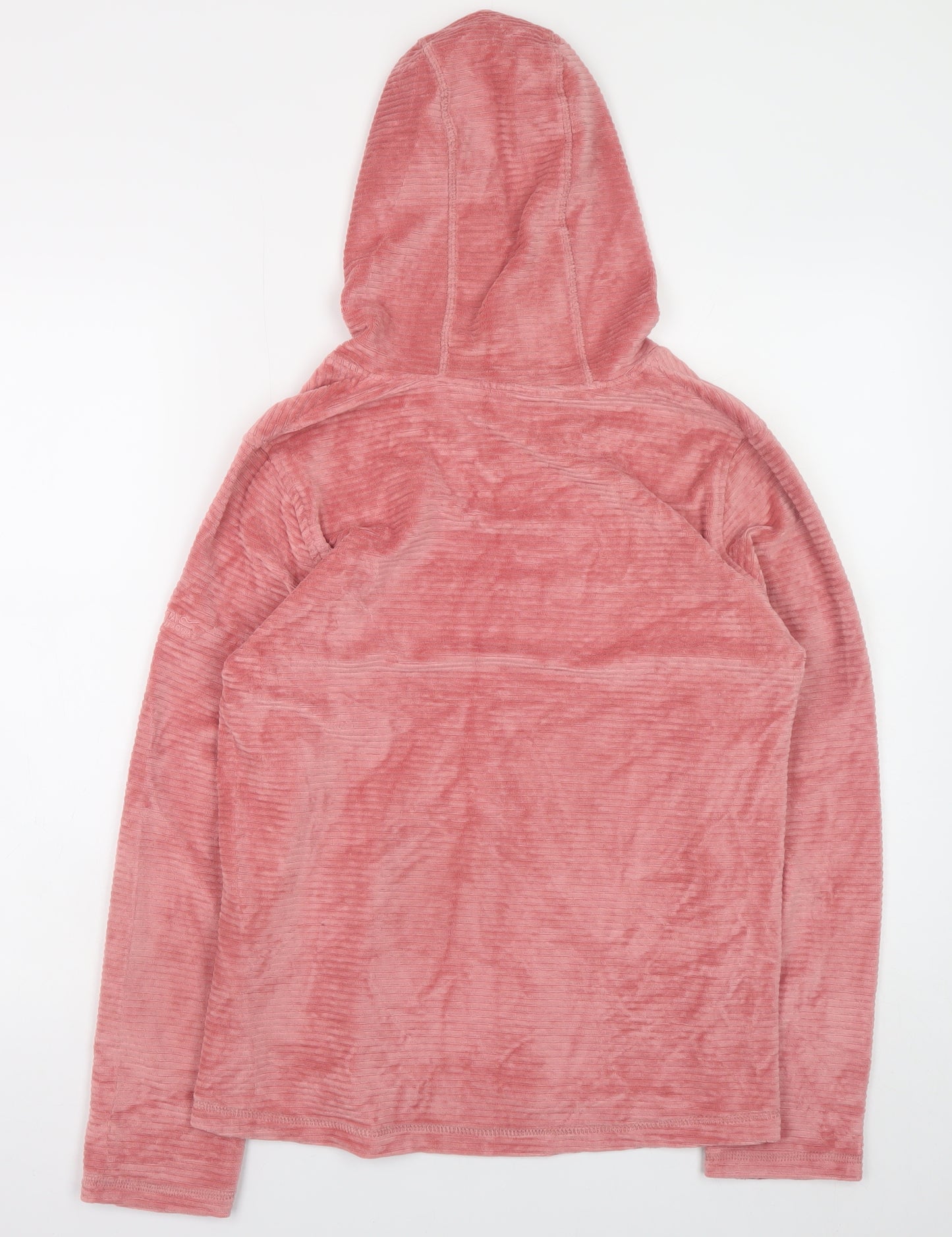 Regatta Great Outdoors Women Pink Velour Pullover Hoodie Size 12
