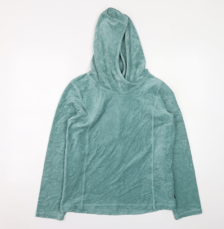 Regatta Great Outdoors Women's Green UK 12 Pullover Hoodie Cotton Blend Long Sleeve